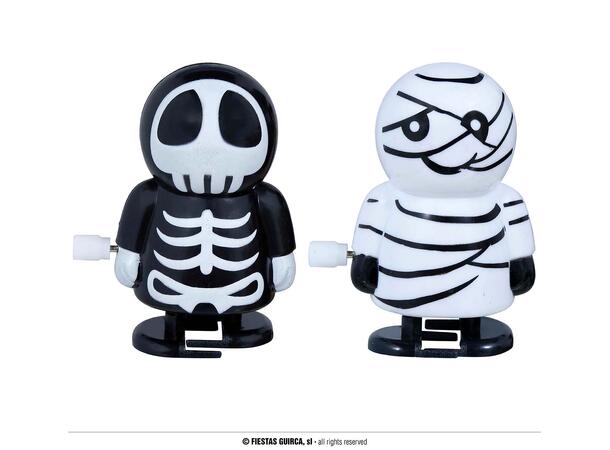 Opptrekkbare Halloweenfigurer 1 display med 12 figurer - 5cm 