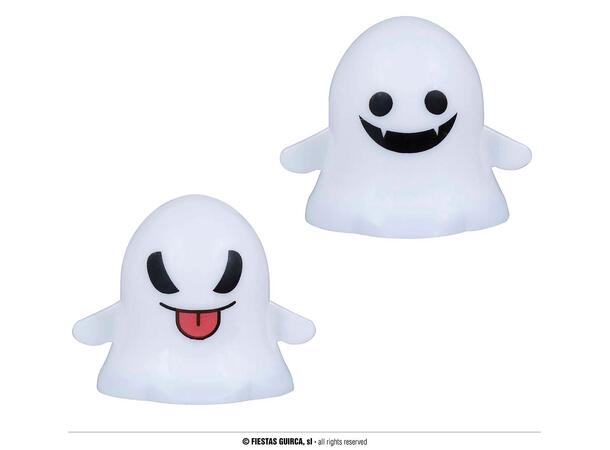 Opptrekkbare spøkelser m/LED-lys Display med 12 spøkelser - 3,5cm 