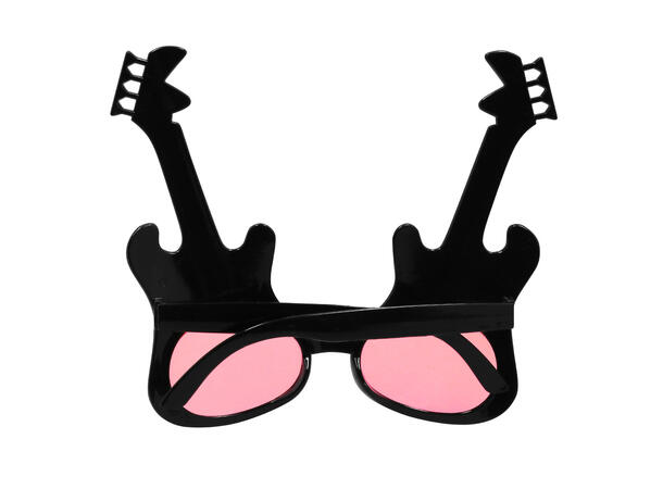 Partybriller - El-gitar - USA 1 Par briller i plast 