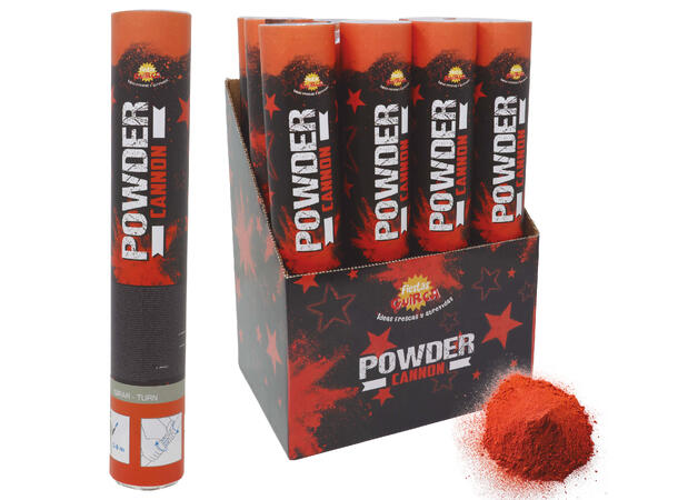 Powder canon (30gr) - Neon Oransje - UV 1 Pulverkanon (maisstivelse) - 30cm 