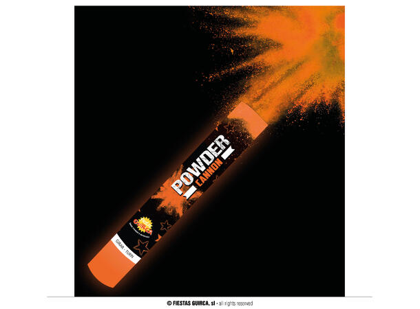 Powder canon (30gr) - Neon Oransje - UV 1 Pulverkanon (maisstivelse) - 30cm 
