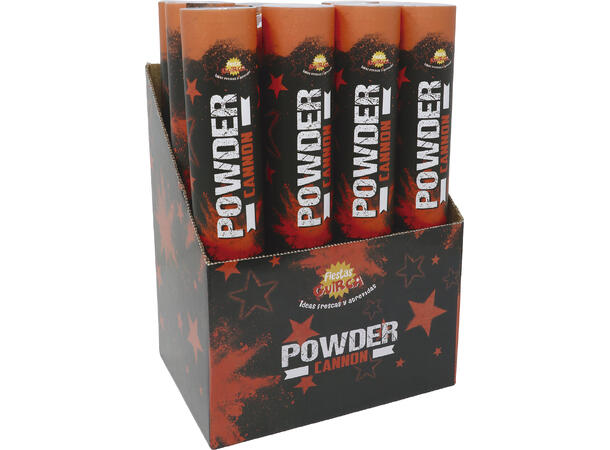 Powder canon (30gr) - Neon Oransje - UV 1 Pulverkanon (maisstivelse) - 30cm 