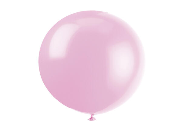 Premium ensfarget - Babyrosa 6 Gummiballonger - 91cm (3ft)