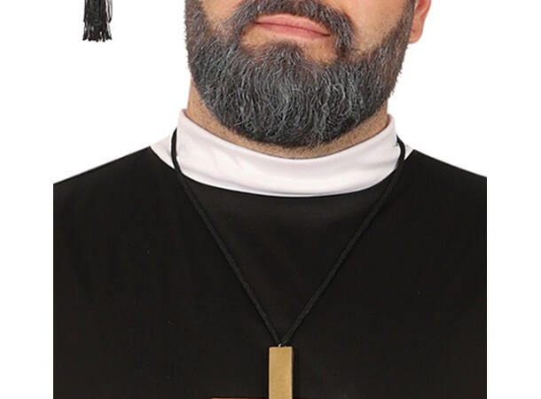 Prestekjole - m/krage - Sort 1 Herrekostyme - str 54-56 (XL) 