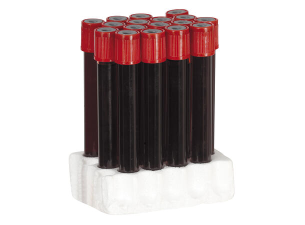 Reagensrør med falskt blod Display med 24 rørr blod - 15ml 
