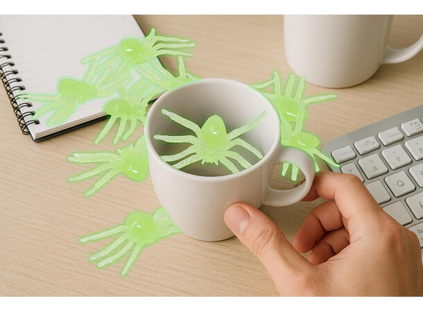 Selvlysende eddekopper Pose med 10 eddekorpper i PVC - 5cm 