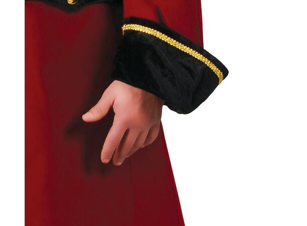 Sjørøverkaptein - Sort/Rød 1 Herrekostyme - str 46-48 (S) 