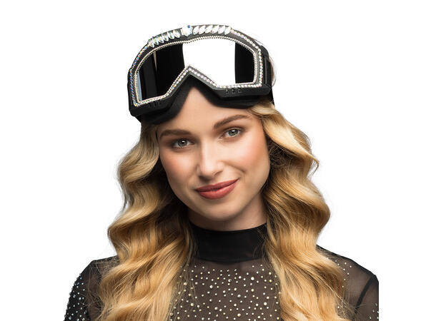 Skibriller - Galaxy . Sort m/Stener 1 Par skibriller i plast 