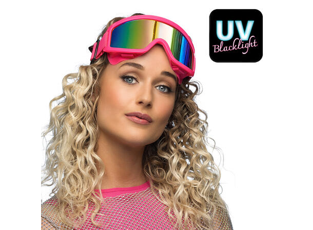 Skibriller - Neon Rosa - UV 1 Par skibriller i plast 