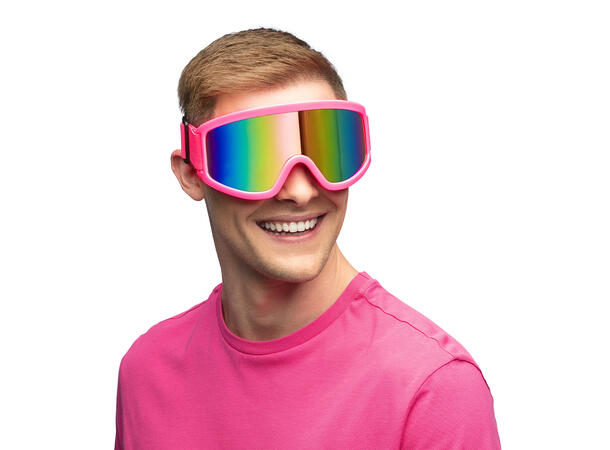 Skibriller - Neon Rosa - UV 1 Par skibriller i plast 