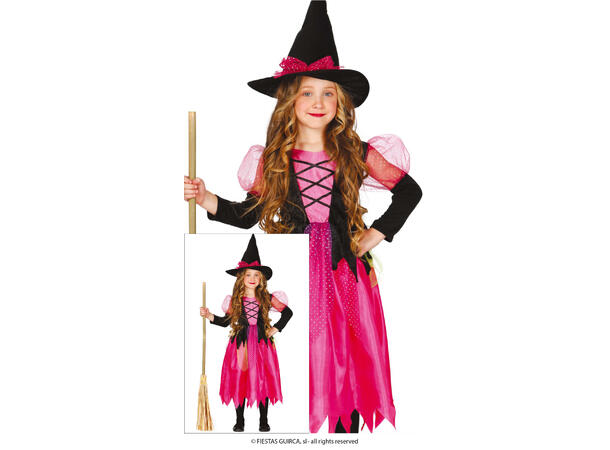 Skinnende heks - Jente 1 Kostyme til barn - 5-6 år (119 cm) 