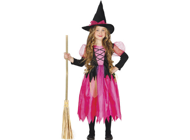 Skinnende heks - Jente 1 Kostyme til barn - 5-6 år (119 cm) 