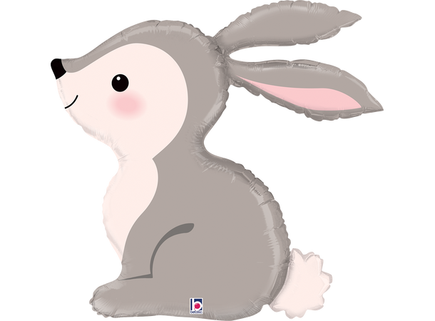 Skogens dyr - Harepus 1 Folieballong med form - (68x64 cm) 