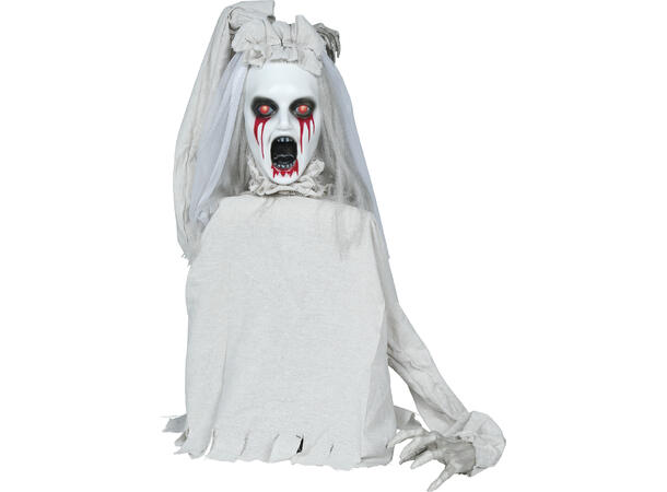 Skrekkfigur - Brud med blodige øyne 1 Figur m/lyd/lys/begegelse - 70cm 