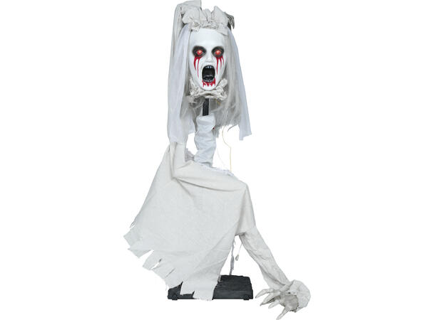 Skrekkfigur - Brud med blodige øyne 1 Figur m/lyd/lys/begegelse - 70cm 