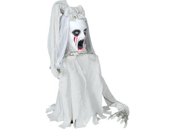 Skrekkfigur - Brud med blodige øyne 1 Figur m/lyd/lys/begegelse - 70cm 
