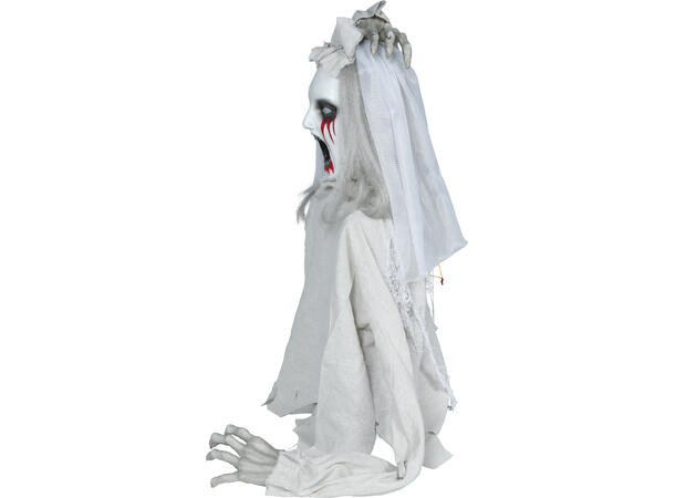 Skrekkfigur - Brud med blodige øyne 1 Figur m/lyd/lys/begegelse - 70cm 