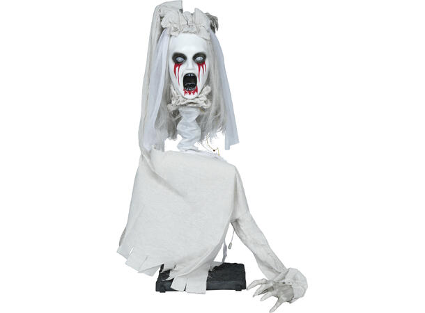 Skrekkfigur - Brud med blodige øyne 1 Figur m/lyd/lys/begegelse - 70cm 