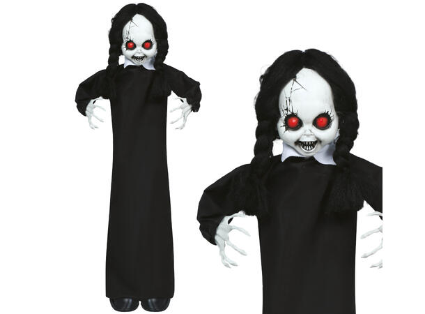 Skrekkfigur - Dukke med hvitt fjes 1 Figur m/lyd/lys/begegelse - 95cm 