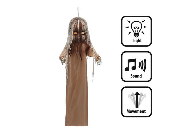 Skrekkfigur - Hengende gråtende baby 1 Figur m/Lys/Lyd/Bevegelse - 160cm 