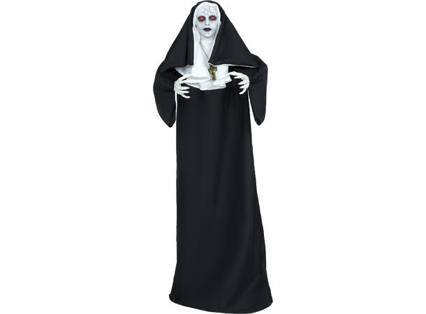Skrekkfigur - Nonne - sort/hvit 1 Figur m/lyd/lys/begegelse - 150cm 