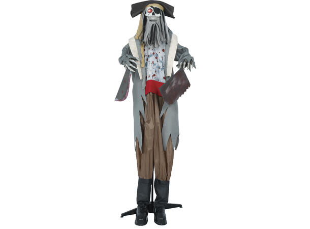 Skrekkfigur - Pirat - skjelett 1 Figur m/lyd/lys/begegelse - 180cm 