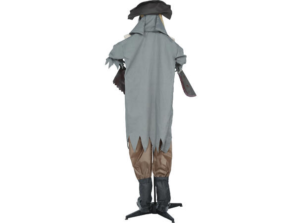Skrekkfigur - Pirat - skjelett 1 Figur m/lyd/lys/begegelse - 180cm 