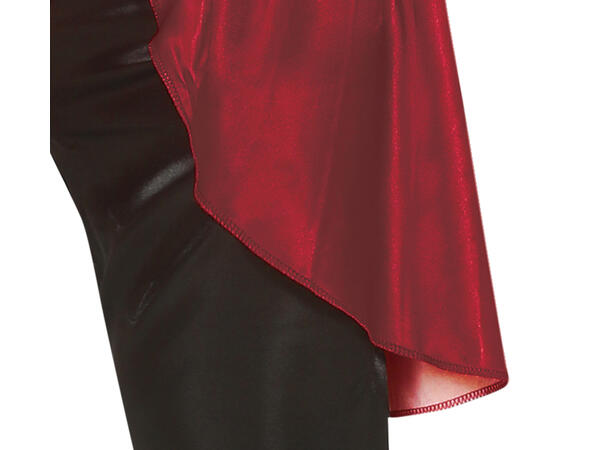 Skummel klovn - Rød/Hvit ruter 1 Damekostyme - str 38-40 (M) 