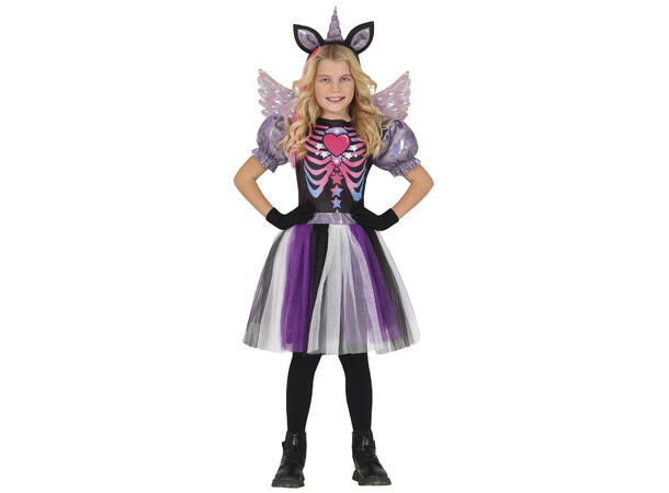 Skummel superhelt - Sort/hvit - Gutt 1 Kostyme til barn - 10-12 år (147 cm) 