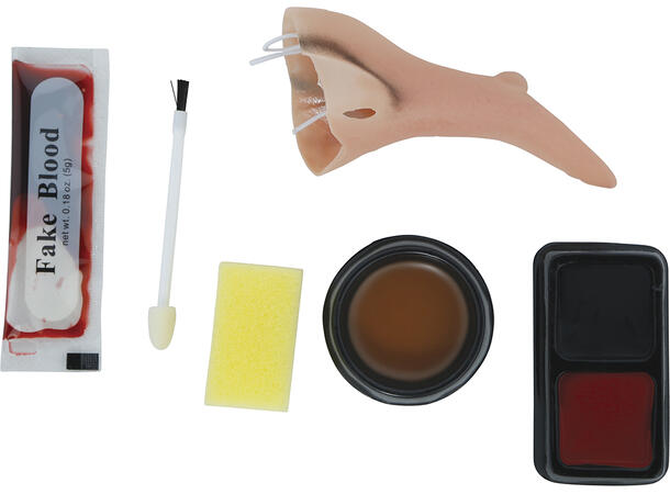 Sminkesett - Heks 1 Sett m/sminke, nese og tilbehør 