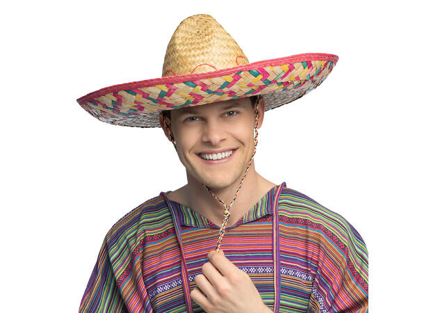 Sombrero - Strå - Flerfarget 1 Hatt - Onesize - 50cm 
