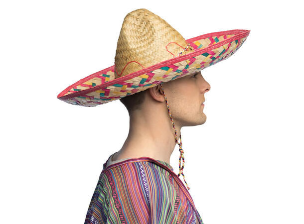 Sombrero - Strå - Flerfarget 1 Hatt - Onesize - 50cm 