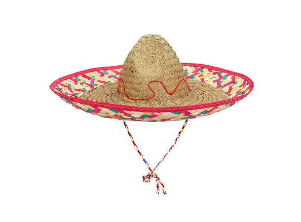 Sombrero - Strå - Flerfarget 1 Hatt - Onesize - 50cm 