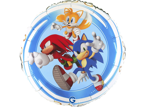 Sonic - Rund 1 Folieballong rund - 46cm (18") 
