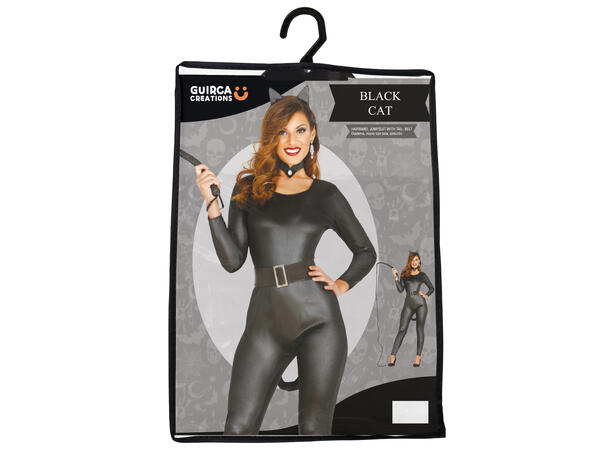 Sort kattekostyme 1 Damekostyme - str 36-38 (S) 