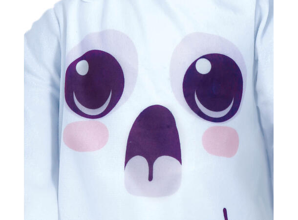 Spøkelse - Hvit tunika 1 Babykostyme - Str 18-24 Mnd 