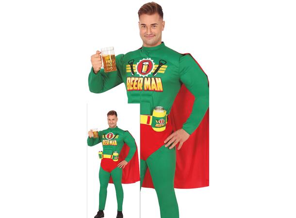 Superhelt - Beerman - Onepiece 1 Herrekostyme - str 48-50 (M) 