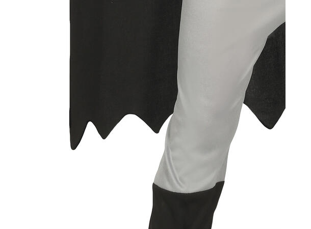 Superhelt - Flaggermusmann - Grå/sort 1 Barnekostyme til gutt - Str 3-4 År 