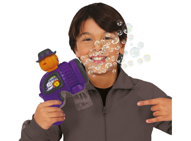 Såpeboblepistol - Gresskar - lilla 1 Pistol i metall/PVC - 20x15cm 