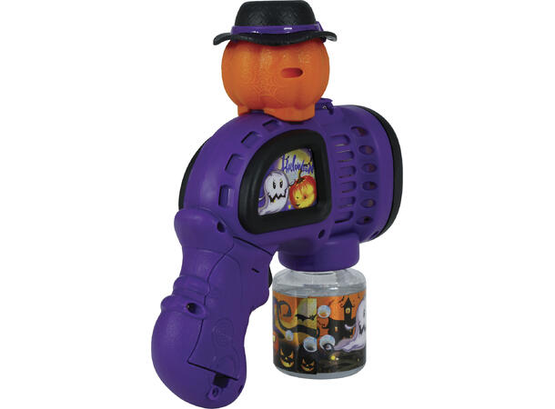 Såpeboblepistol - Gresskar - lilla 1 Pistol i metall/PVC - 20x15cm 