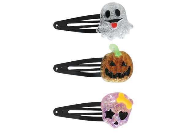 Søte hårspenner til barn - Halloween 3 Hårspenner i metall/PVC 