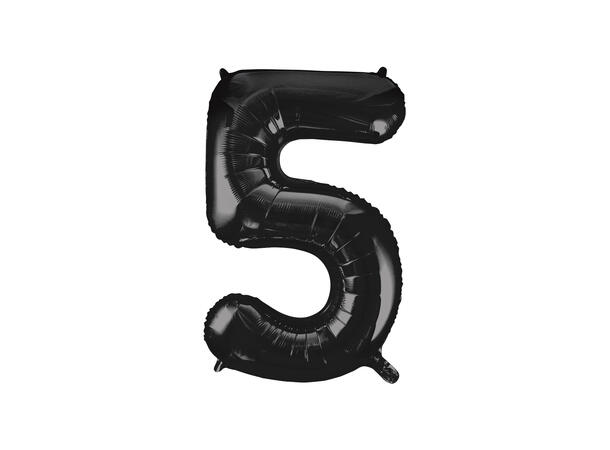 Tallballong - #5 - Sort 1 Folieballong - 86cm (34")