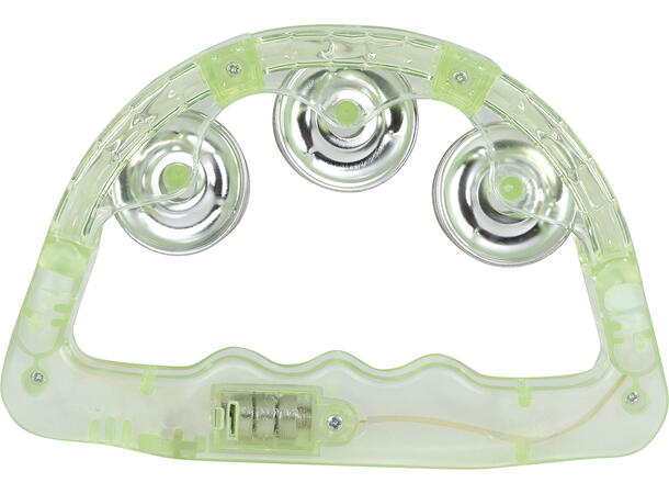 Tamburin m/LED-lys - 3 Farger ass 1 Tamburin med LED-Lys - 16x15cm 