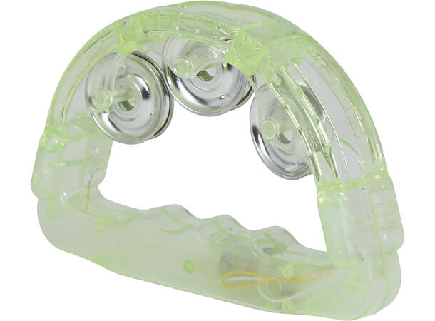 Tamburin m/LED-lys - 3 Farger ass 1 Tamburin med LED-Lys - 16x15cm 