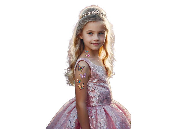 Tatoveringer - sommerfugler 1 Ark med tatoveringer - 14x30cm 