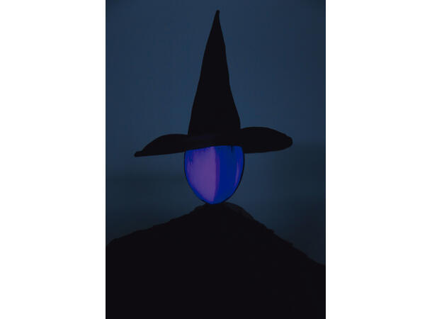 Tre hengende hekser med lys 3 Figurer m/lys - 160cm 