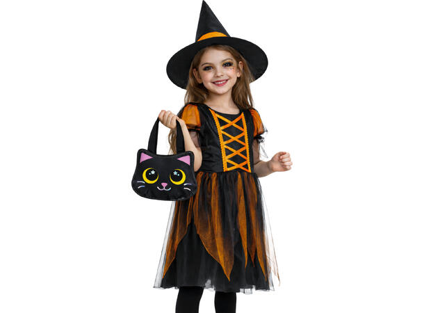 Trick or Treat - Godteveske katt 1 Pose i PVC - 32x32m 