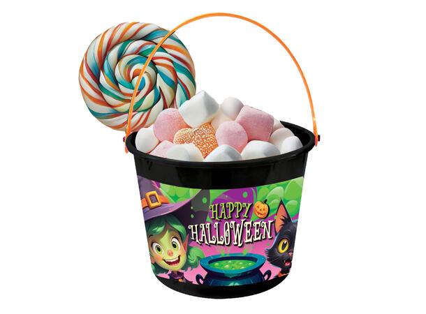 Trick or Treat bøtte - Hekser 1 Bøtte i plast - 18x16cm 