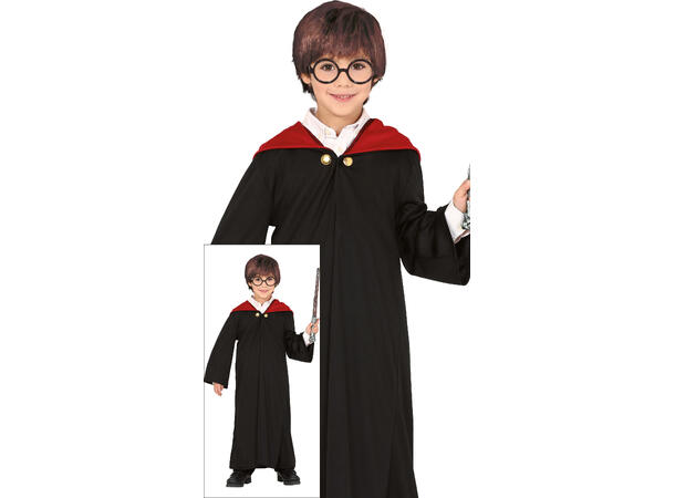 Trollmanselev - Sort/Rød tunika 1 Barnekostyme til gutt - Str 3-4 År 