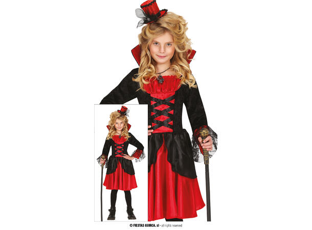 Vampyrjente 1 Kostyme til barn - 5-6 år (119 cm) 